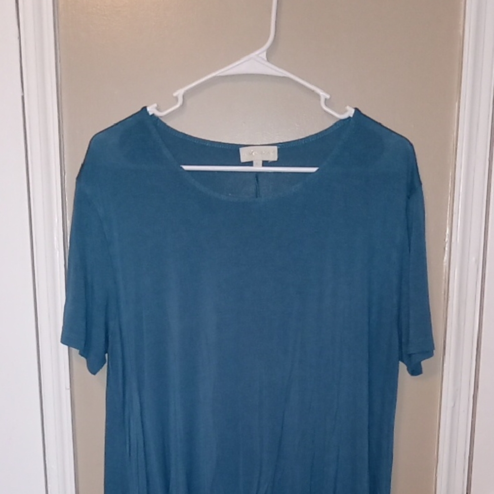 Simply Southern Blue Scoop Neck Short Sleeve T-Shirt